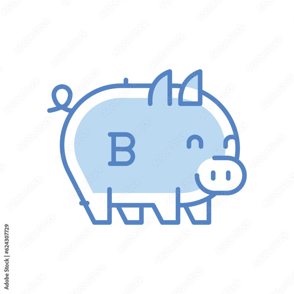 Piggy Banking Icons, vector stock illustration. Piggy Banking Icons, vector stock illustration.