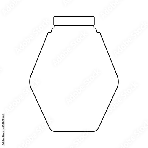 The icon of a jar with a lid on a white background.