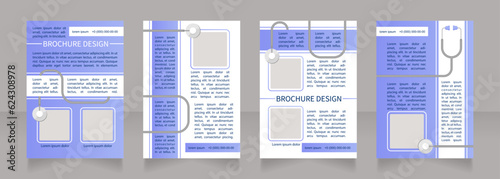 Immediate care for burn injuries blank brochure layout design. Vertical poster template set with empty copy space for text. Premade corporate reports collection. Editable flyer paper pages