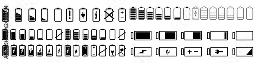 Battery charge icon vector. indicator battery illustration symbol. accumulator logo.