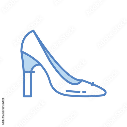 Heel Shoes Icons, vector stock illustration.