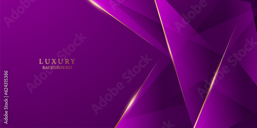 purple abstract background with luxury golden elements vector illustration