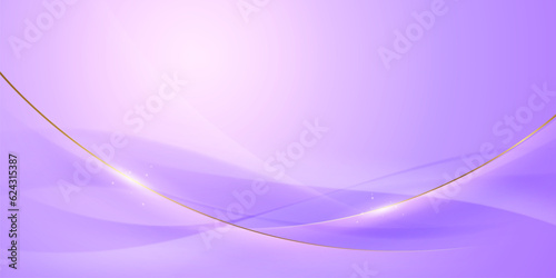 purple abstract background with luxury golden elements vector illustration