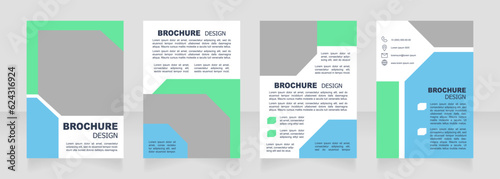 Contemporary fertilizers usage in agriculture blank brochure design. Template set with copy space for text. Premade corporate reports collection. Editable 4 paper pages. Arial font used