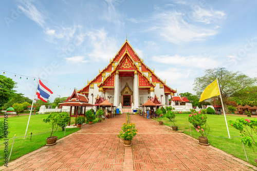 Awesome view of Wihan Phra Mongkhon Bophit, Ayutthaya, Thailand