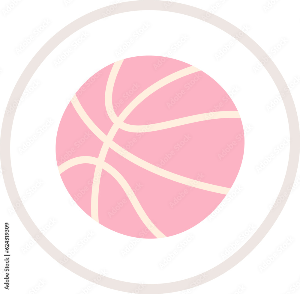 Basketball Ball Sticker Basketball Ball Sticker