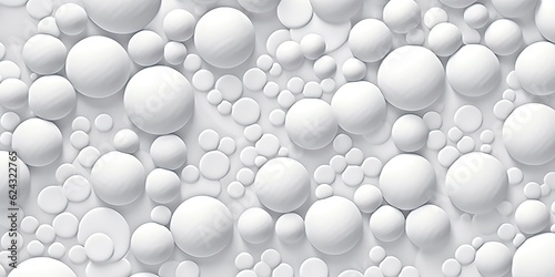 A background filled with light white color polka dots of various sizes. Background ideas, illustration ideas. Generative AI © NabilBin
