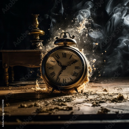 The Perceived Danger of Time: A Melting Clock on an Isolated Table