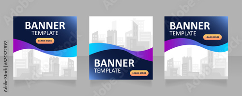 Architect marketing web banner design template. Vector flyer with text space. Advertising placard with customized copyspace. Printable poster for advertising. Arial, Calibri Regular fonts used