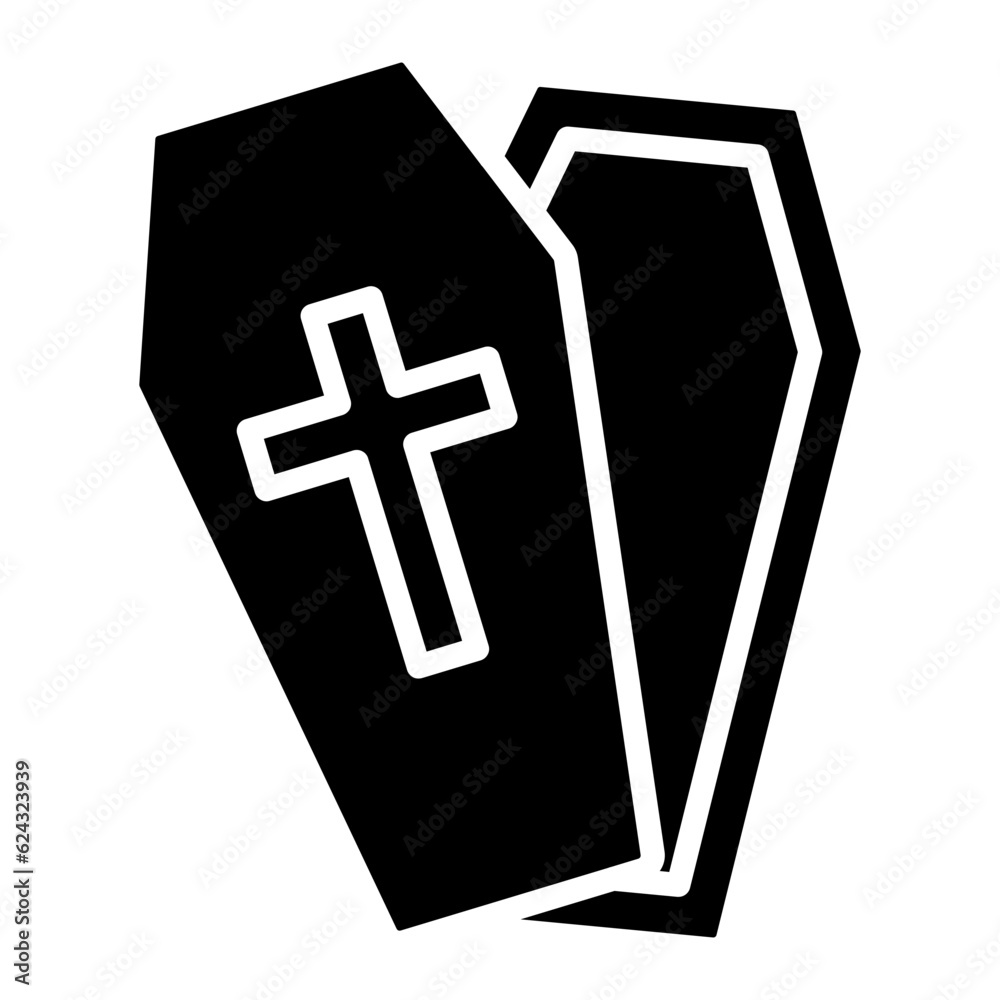 Obraz premium coffin icon