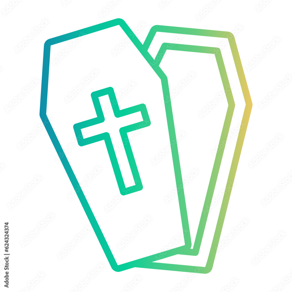 Obraz premium coffin icon