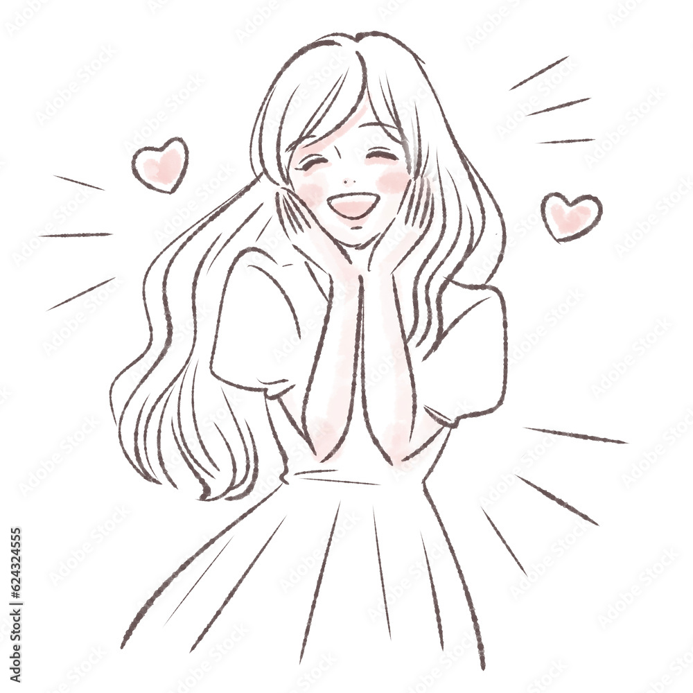 女性のイラスト素材 女性のイラスト素材