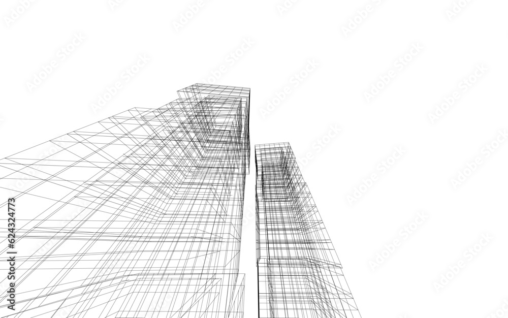 abstract modern building abstract modern building