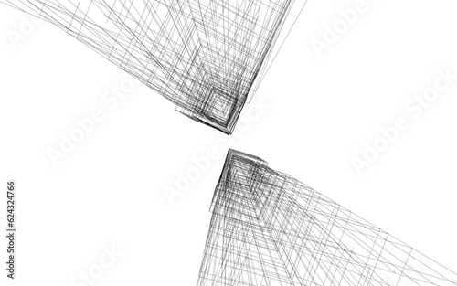 architectural drawing 3d