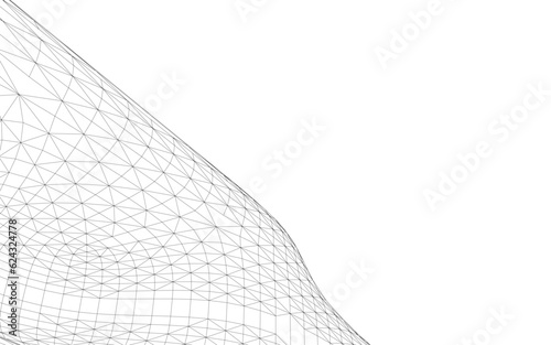 metal net on a white background