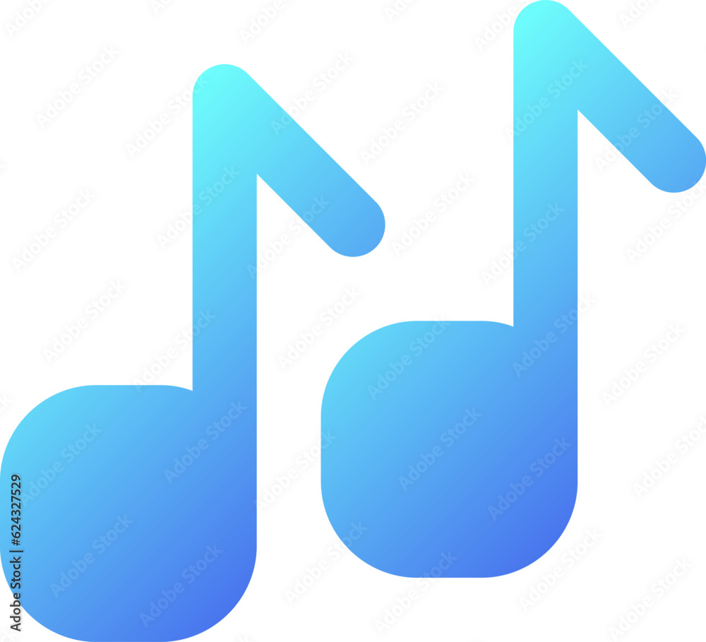 Musical notes pixel perfect flat gradient two-color ui icon. Ringtone. Listen to music. Multimedia. Simple filled pictogram. GUI, UX design for mobile application. Vector isolated RGB illustration Musical notes pixel perfect flat gradient two-color ui icon. Ringtone. Listen to music. Multimedia. Simple filled pictogram. GUI, UX design for mobile application. Vector isolated RGB illustration