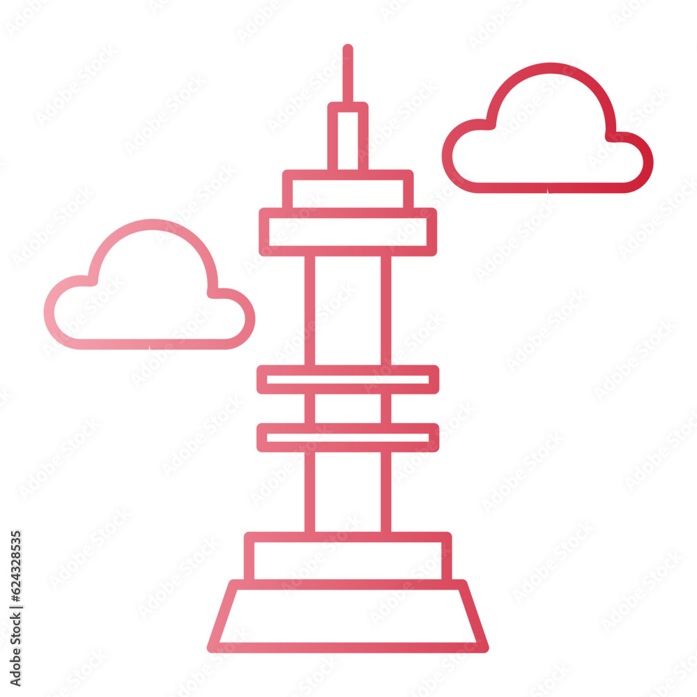 seoul tower icon seoul tower icon