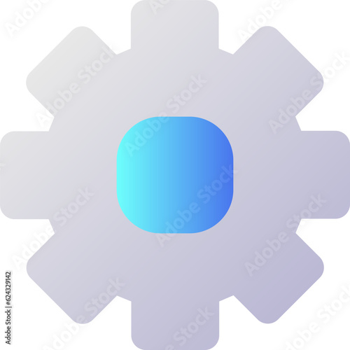 Settings pixel perfect flat gradient two-color ui icon. Software functions setup. Device configuration. Simple filled pictogram. GUI, UX design for mobile application. Vector isolated RGB illustration