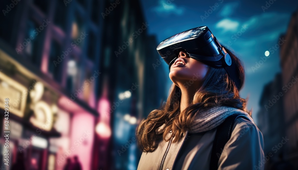 Adult Man & Woman using VR Technology