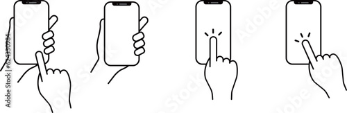 スマホと手のセット