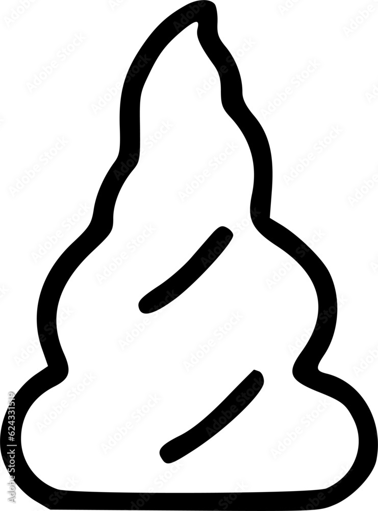 Obraz premium Pet poo line icon. linear style sign for mobile concept and web sign, symbol, vector, art