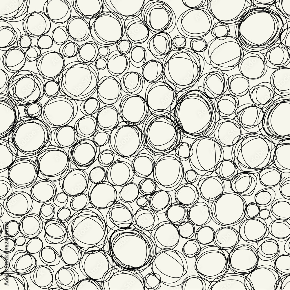 Vector seamless pattern with hand drawn nervous drawing. Sloppy background with doodles. Modern graphic design Vector seamless pattern with hand drawn nervous drawing. Sloppy background with doodles. Modern graphic design