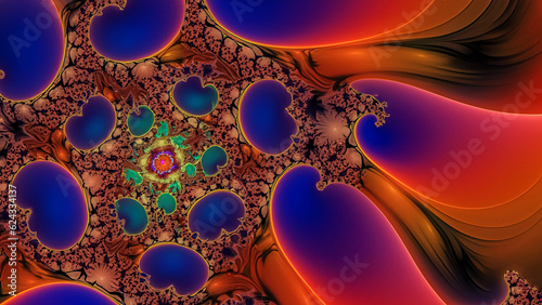 fractal art abstract background