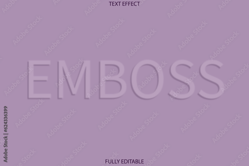 Embossed text effect Embossed text effect
