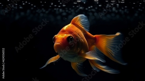 the goldfish underwater. Generative AI