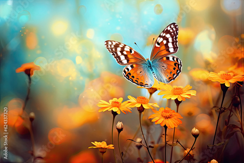 butterfly on a flower © reddish