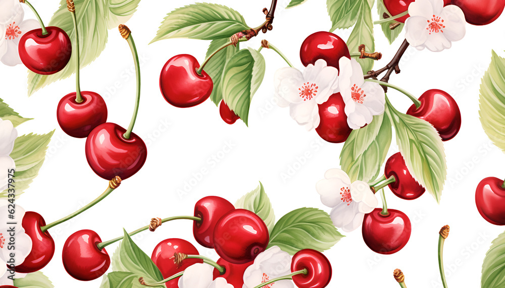 Fruits pattern watercolor background Fruits pattern watercolor background