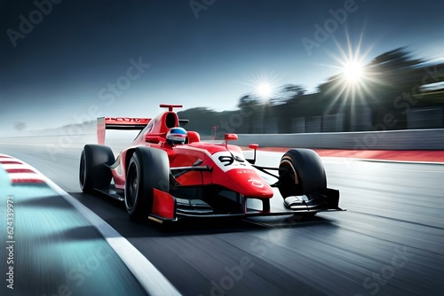 racing car generated by AI technology
