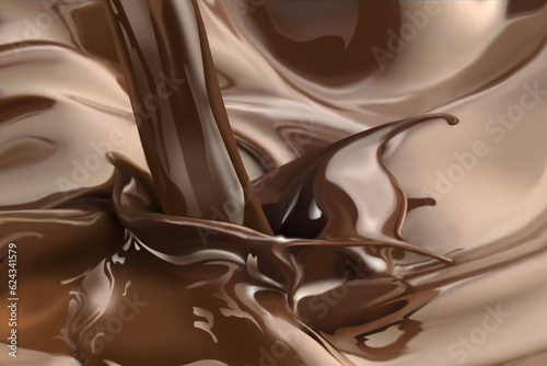 Chocolate splash - Fresh liquid chocolate makes a wonderful splash
