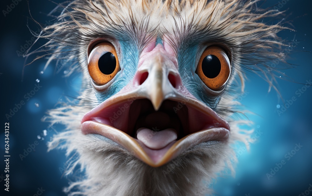 portrait of an ostrich portrait of an ostrich