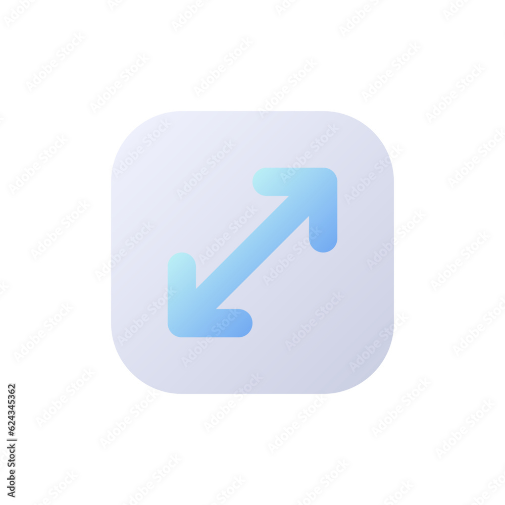 Screen enlargement pixel perfect flat gradient two-color ui icon. Multimedia player. Size changing. Simple filled pictogram. GUI, UX design for mobile application. Vector isolated RGB illustration Screen enlargement pixel perfect flat gradient two-color ui icon. Multimedia player. Size changing. Simple filled pictogram. GUI, UX design for mobile application. Vector isolated RGB illustration