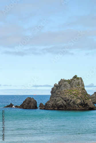 rocks and sea