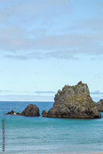 rocks and sea