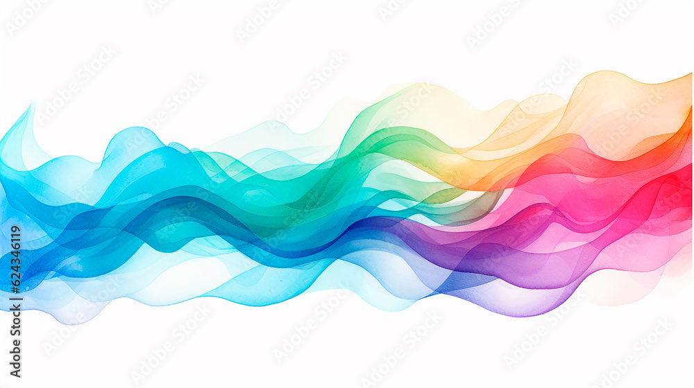 Abstract colorful background with wave. Vector illustration. Eps 10 file.AI Generated - obrazy, fototapety, plakaty 