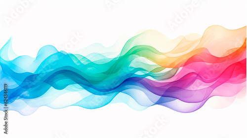 Abstract colorful background with wave. Vector illustration. Eps 10 file.AI Generated