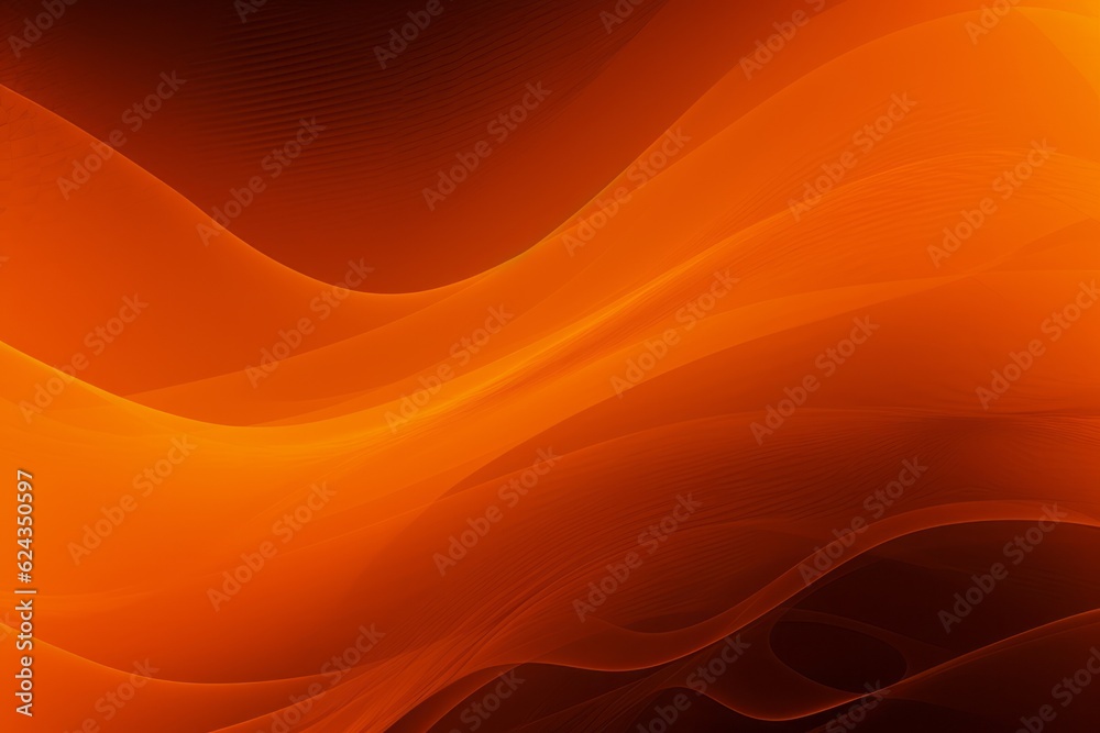 Abstract orange background with waves. Generative AI Abstract orange background with waves. Generative AI