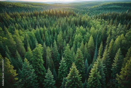  Majestic Spruce Canopy  Aerial View of the Boreal Forest