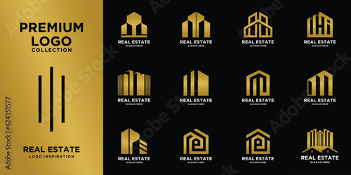 Set Best Collection Real Estate Logo Design