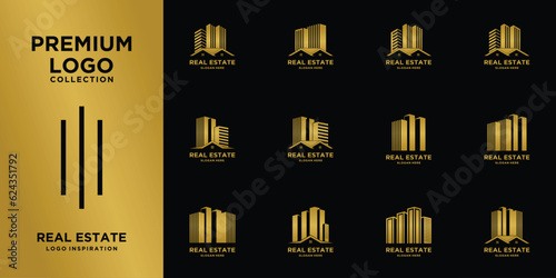 Set Luxury Collection Real Estate Logo Design