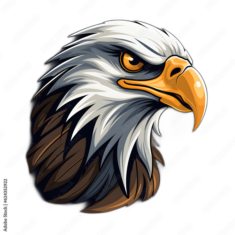 Fototapeta premium american bald eagle, Transparent background