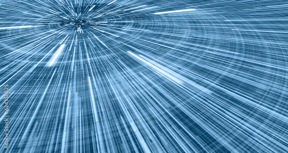 Abstract flight in space hyper jump illustration Abstract flight in space hyper jump illustration