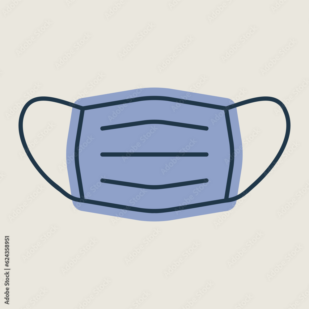 Medical mask vector icon. Medical sign Medical mask vector icon. Medical sign