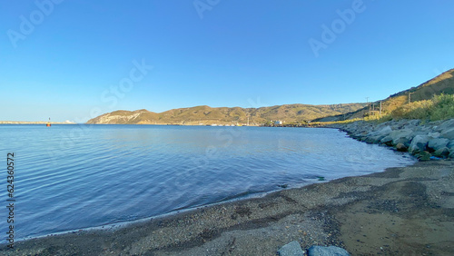 Kuzu port in Gokceada island.Gokceada which is the largest island of Turkey is a rural district of Canakkale Province of Turkey