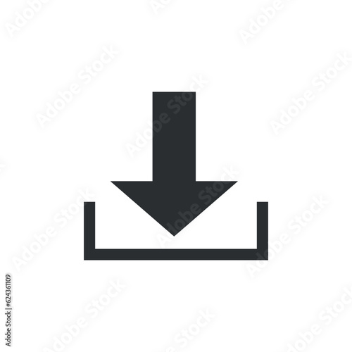 Download and upload arrow vector flat icon for websites and graphic resources.