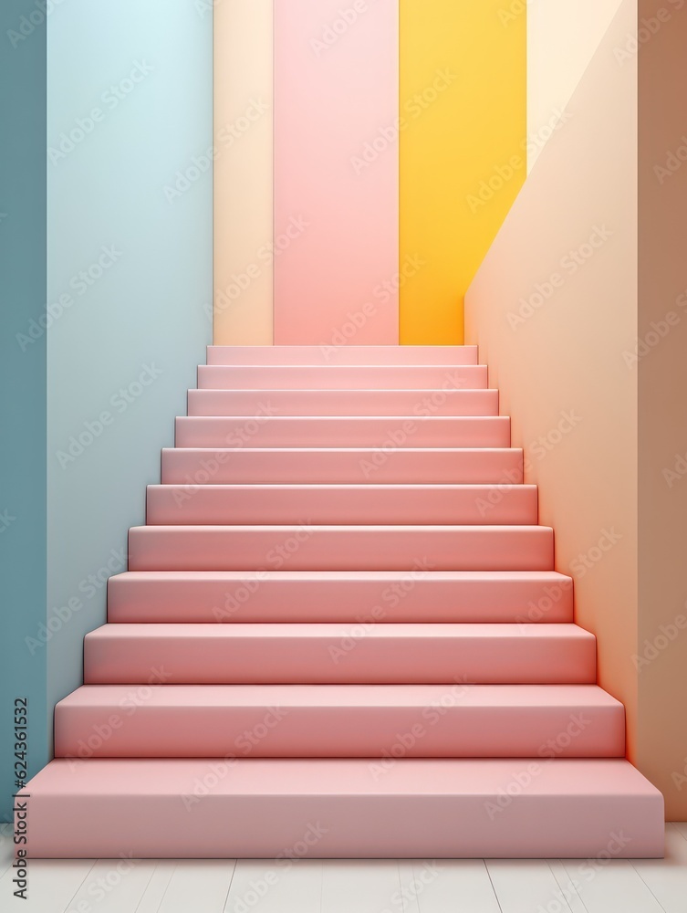 Obraz premium AI-Generated Pastel Prints