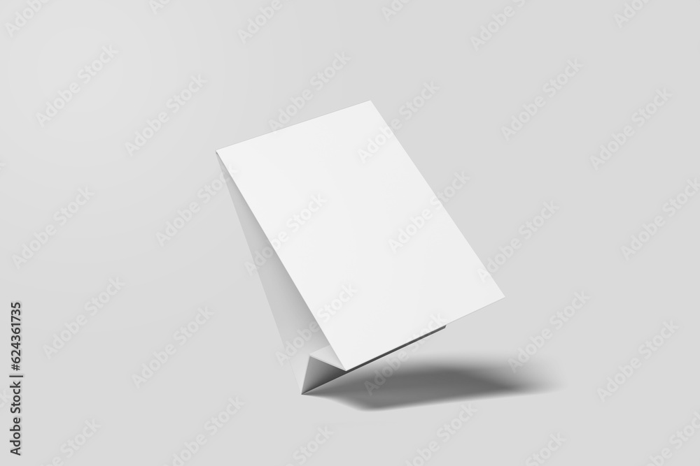Minimalist Standing Fold Table Menu Mockup Minimalist Standing Fold Table Menu Mockup